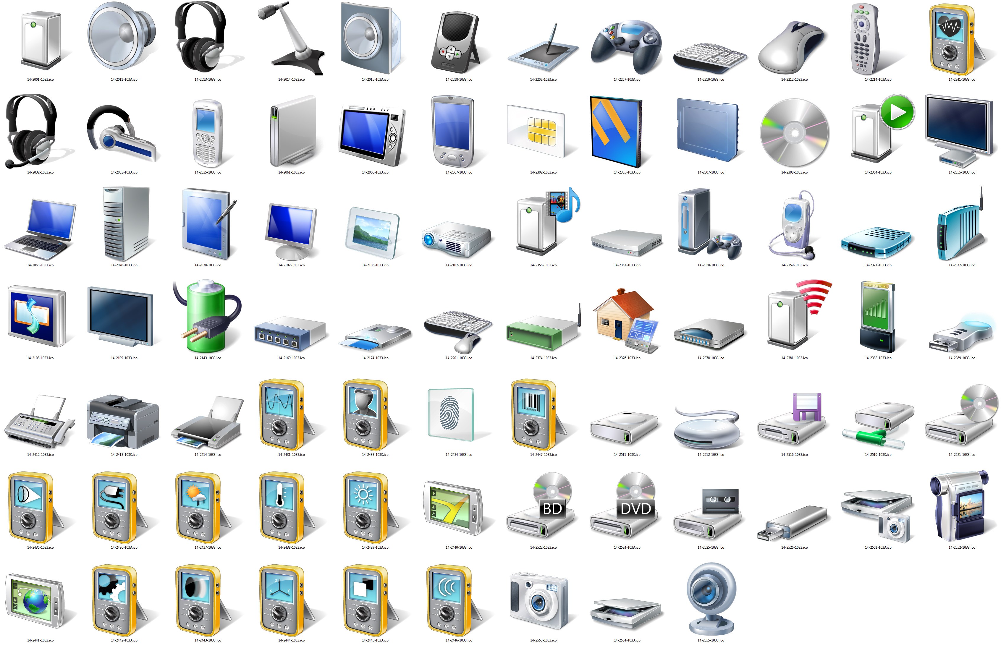 Icons for windows 7 desktop